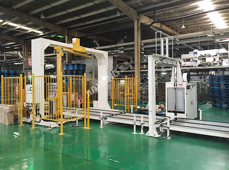 The case of automatic packaging line of pallet in Bingxin paper industry